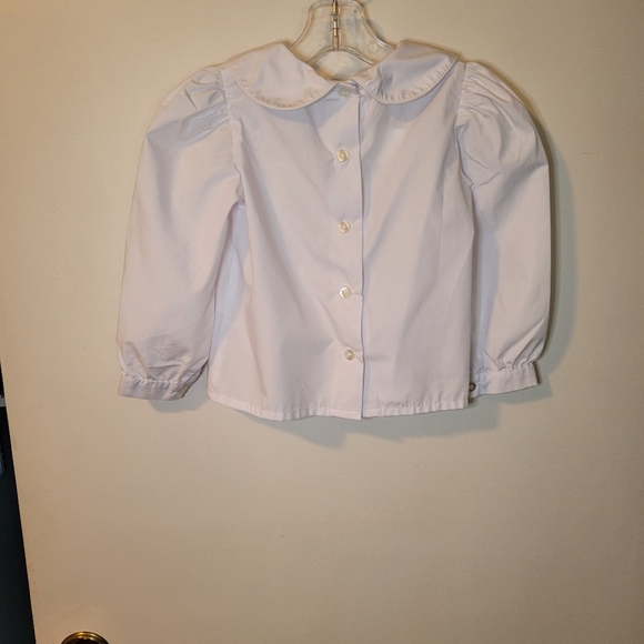 White Girl's Blouse - Picture 2 of 5